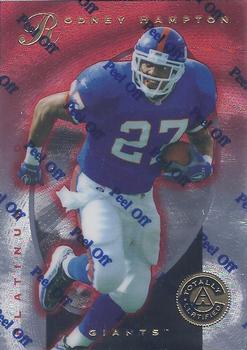 1997 Pinnacle Totally Certified #99 Rodney Hampton Front