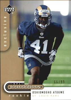 2005 Upper Deck Foundations - Exclusive Gold #154 Oshiomogho Atogwe Front