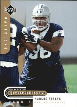 2005 Upper Deck Foundations - Exclusive Gold #188 Marcus Spears Front