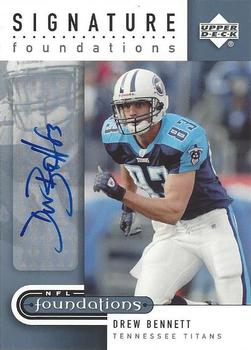 2005 Upper Deck Foundations - Signature Foundations Silver #SF-DB Drew Bennett Front