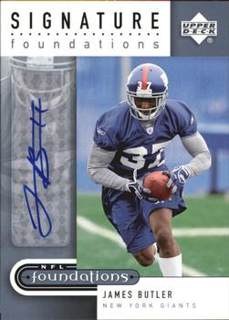 2005 Upper Deck Foundations - Signature Foundations Silver #SF-JB James Butler Front