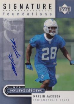 2005 Upper Deck Foundations - Signature Foundations Silver #SF-MJ Marlin Jackson Front