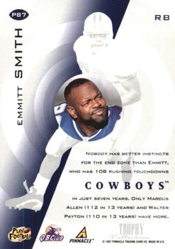 1997 Pinnacle - Trophy Collection #P87 Emmitt Smith Back