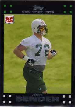 2007 Topps - New York Jets #1 Jacob Bender Front