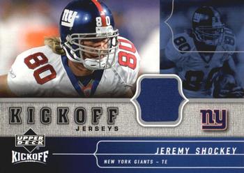 2005 Upper Deck Kickoff - Game Jerseys #KJ-JS Jeremy Shockey Front