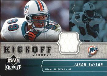 2005 Upper Deck Kickoff - Game Jerseys #KJ-JT Jason Taylor Front