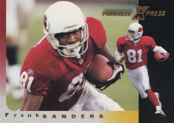 1997 Pinnacle X-Press #38 Frank Sanders Front