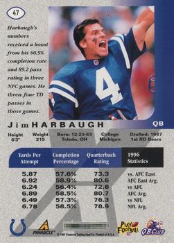 1997 Pinnacle X-Press #47 Jim Harbaugh Back