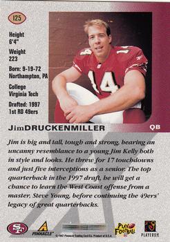 1997 Pinnacle X-Press #125 Jim Druckenmiller Back