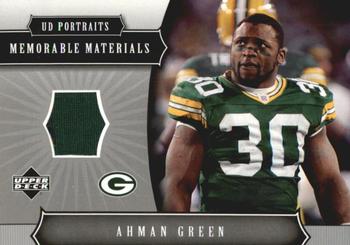 2005 Upper Deck Portraits - Memorable Materials #MM-AG Ahman Green Front