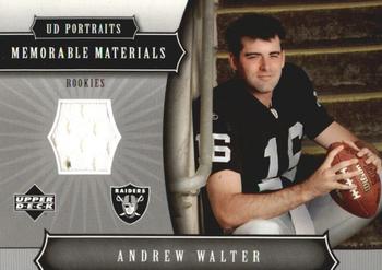 2005 Upper Deck Portraits - Memorable Materials #MM-AW Andrew Walter Front
