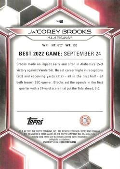 2023 Bowman Best University #42 Ja'Corey Brooks Back