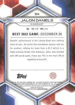 2023 Bowman Best University #54 Jalon Daniels Back