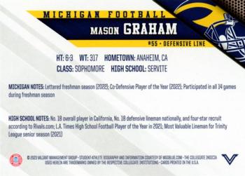 2023 Valiant Michigan Wolverines #NNO Mason Graham Back