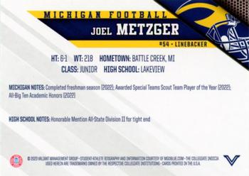 2023 Valiant Michigan Wolverines #NNO Joel Metzger Back