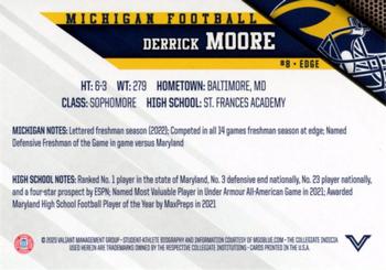 2023 Valiant Michigan Wolverines #NNO Derrick Moore Back