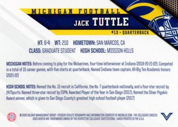 2023 Valiant Michigan Wolverines #NNO Jack Tuttle Back