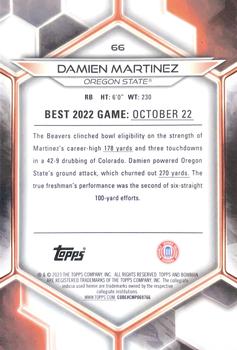 2023 Bowman Best University - Pink Lava Refractor #66 Damien Martinez Back