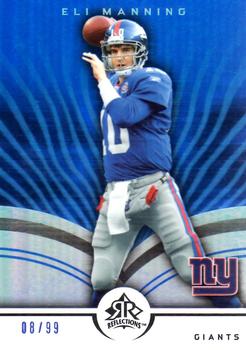 2005 Upper Deck Reflections - Blue #62 Eli Manning Front