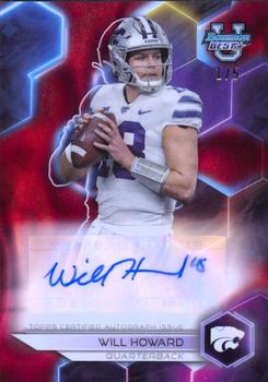 2023 Bowman Best University - Best of 2023 Autographs Red Lava Refractor #BOA-WH Will Howard Front