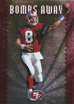 1997 Pinnacle X-Press - Bombs Away #8 Steve Young Front