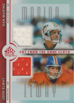 2005 Upper Deck Reflections - Cut from the Same Cloth Red #CC-ME Dan Marino / John Elway Front
