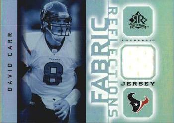 2005 Upper Deck Reflections - Fabric Reflections #FR-DC David Carr Front
