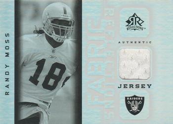 2005 Upper Deck Reflections - Fabric Reflections #FR-RM Randy Moss Front