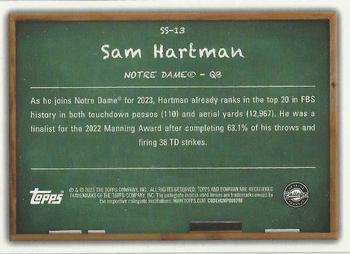 2023 Bowman Best University - Studious Stars Orange Refractor #SS-13 Sam Hartman Back