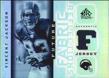 2005 Upper Deck Reflections - Future Fabric Reflections #FFR-VJ Vincent Jackson Front