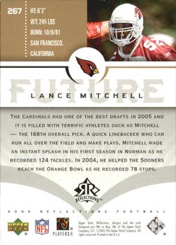 2005 Upper Deck Reflections - Gold #267 Lance Mitchell Back