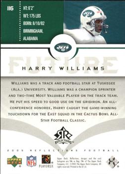 2005 Upper Deck Reflections - Green #116 Harry Williams Back