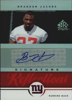 2005 Upper Deck Reflections - Signature Reflections Red #SR-BJ Brandon Jacobs Front