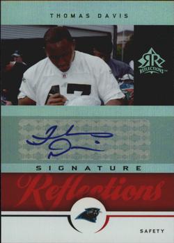 2005 Upper Deck Reflections - Signature Reflections Red #SR-TD Thomas Davis Front