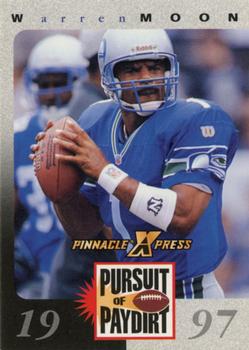 1997 Pinnacle X-Press - Pursuit of Paydirt Base Players #NNO Warren Moon Front