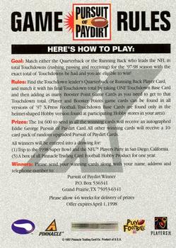 1997 Pinnacle X-Press - Pursuit of Paydirt Base Players #NNO Robert Smith Back