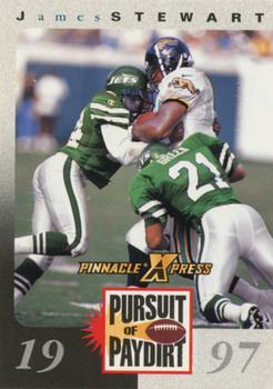 1997 Pinnacle X-Press - Pursuit of Paydirt Base Players #NNO James Stewart Front