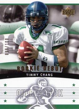 2005 Upper Deck Rookie Debut - Gold SN100 #177 Timmy Chang Front