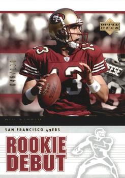 2005 Upper Deck Rookie Debut - Gold SN100 #83 Tim Rattay Front