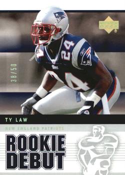 2005 Upper Deck Rookie Debut - Gold Spectrum #60 Ty Law Front