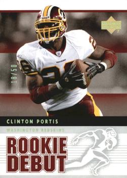 2005 Upper Deck Rookie Debut - Gold Spectrum #98 Clinton Portis Front