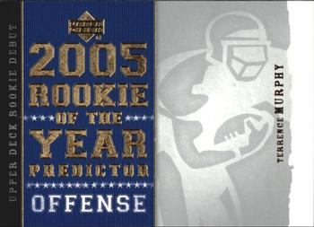 2005 Upper Deck Rookie Debut - Predictors: Rookie of the Year #ROY22 Terrence Murphy Front