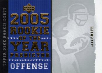 2005 Upper Deck Rookie Debut - Predictors: Rookie of the Year #ROY23 Alex Smith Front
