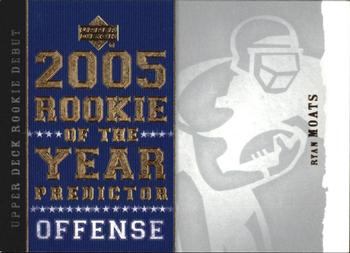 2005 Upper Deck Rookie Debut - Predictors: Rookie of the Year #ROY24 Ryan Moats Front