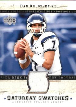2005 Upper Deck Rookie Debut - Saturday Swatches #SA-DO Dan Orlovsky Front