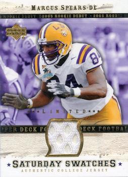 2005 Upper Deck Rookie Debut - Saturday Swatches #SA-MS Marcus Spears Front