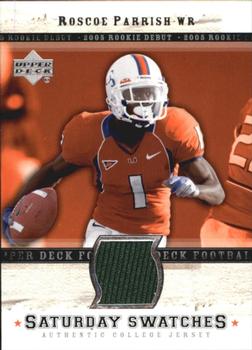 2005 Upper Deck Rookie Debut - Saturday Swatches #SA-RP Roscoe Parrish Front