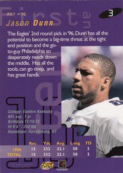 1997 Playoff First & Ten #3 Jason Dunn Back