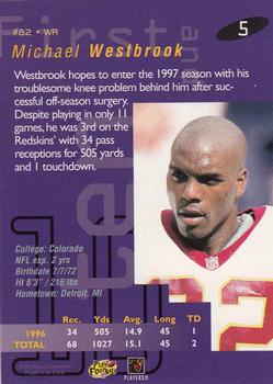 1997 Playoff First & Ten #5 Michael Westbrook Back