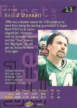 1997 Playoff First & Ten #13 Neil O'Donnell Back